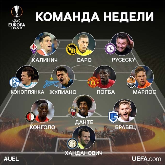 Марлос и Коноплянка – в символической сборной ЛЕ Марлос и Коноплянка – в символической сборной ЛЕ